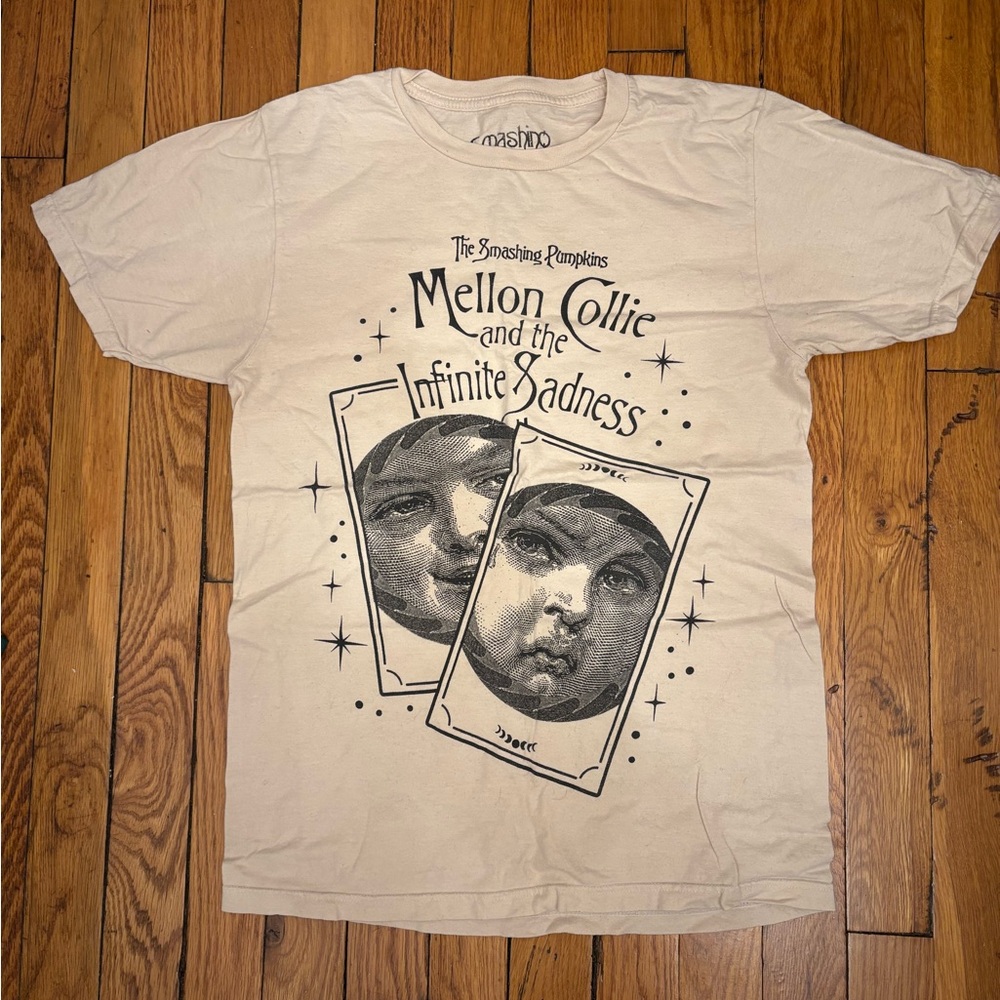 Massimo Beige Graphic Tee for Men